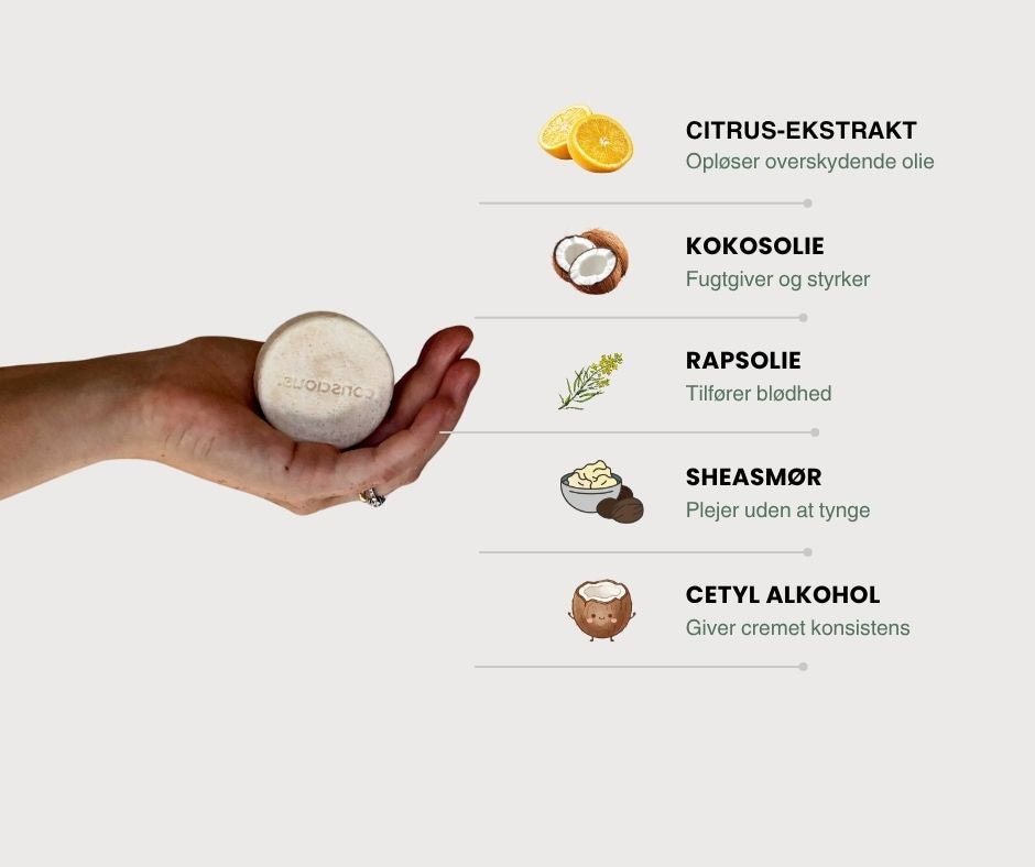 Shampoo bar fedtet hår
