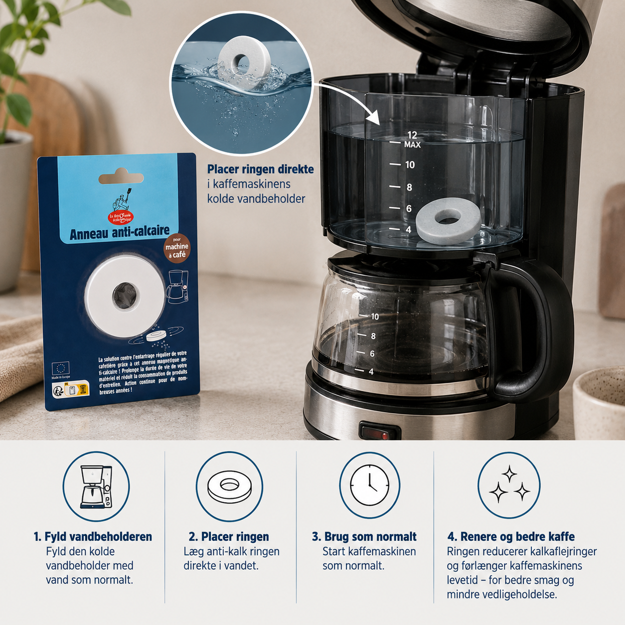kalkfjerner kaffemaskine