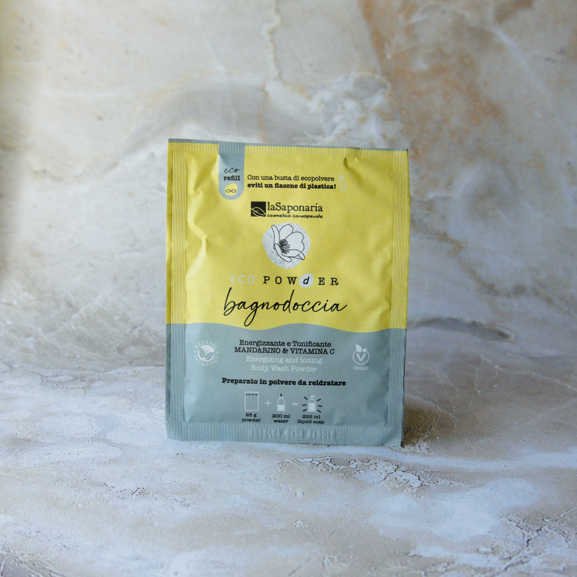 Refill shower gel pulver