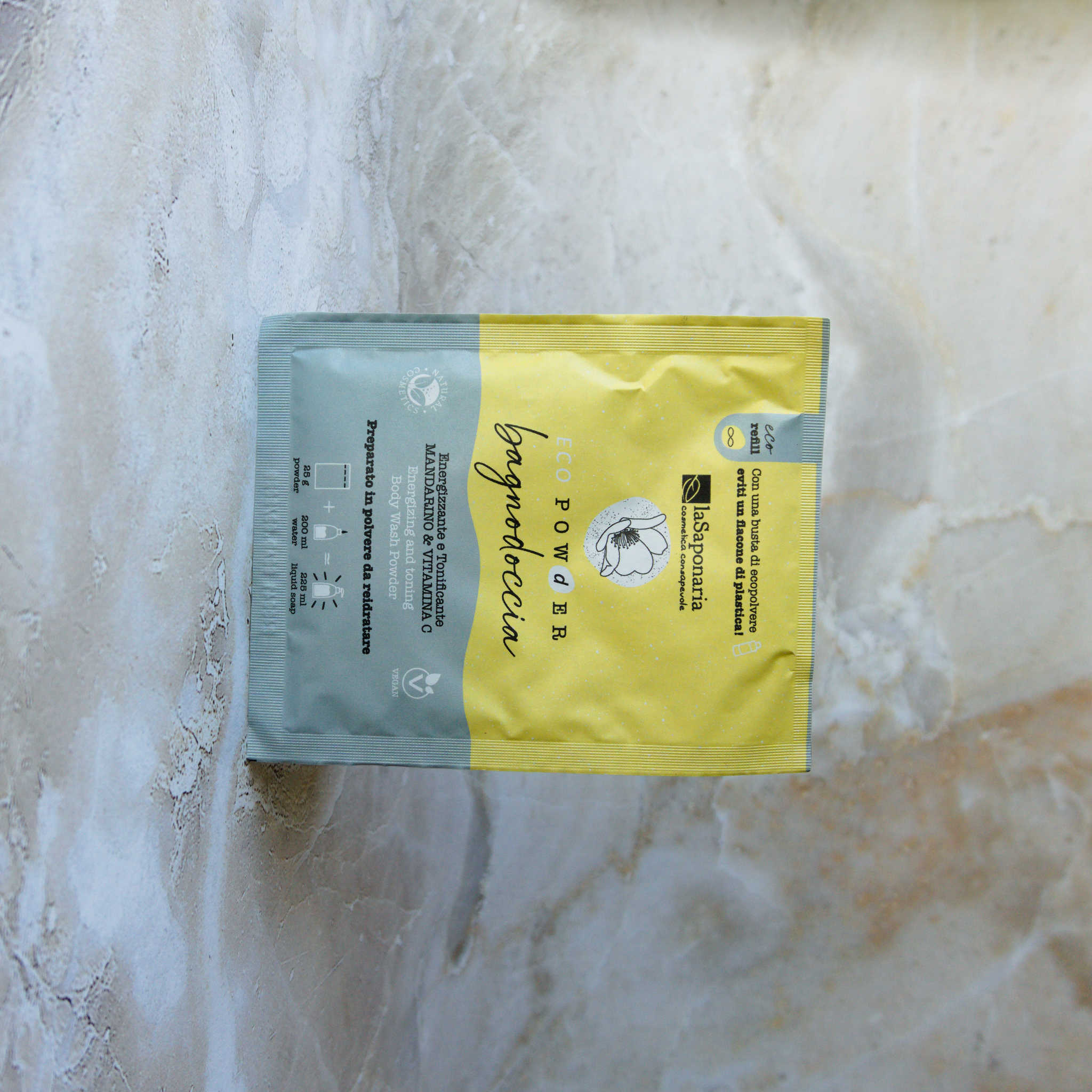 Refill shower gel pulver