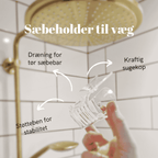 Sæbeholder til væg 2.sortering - Conscious.dk