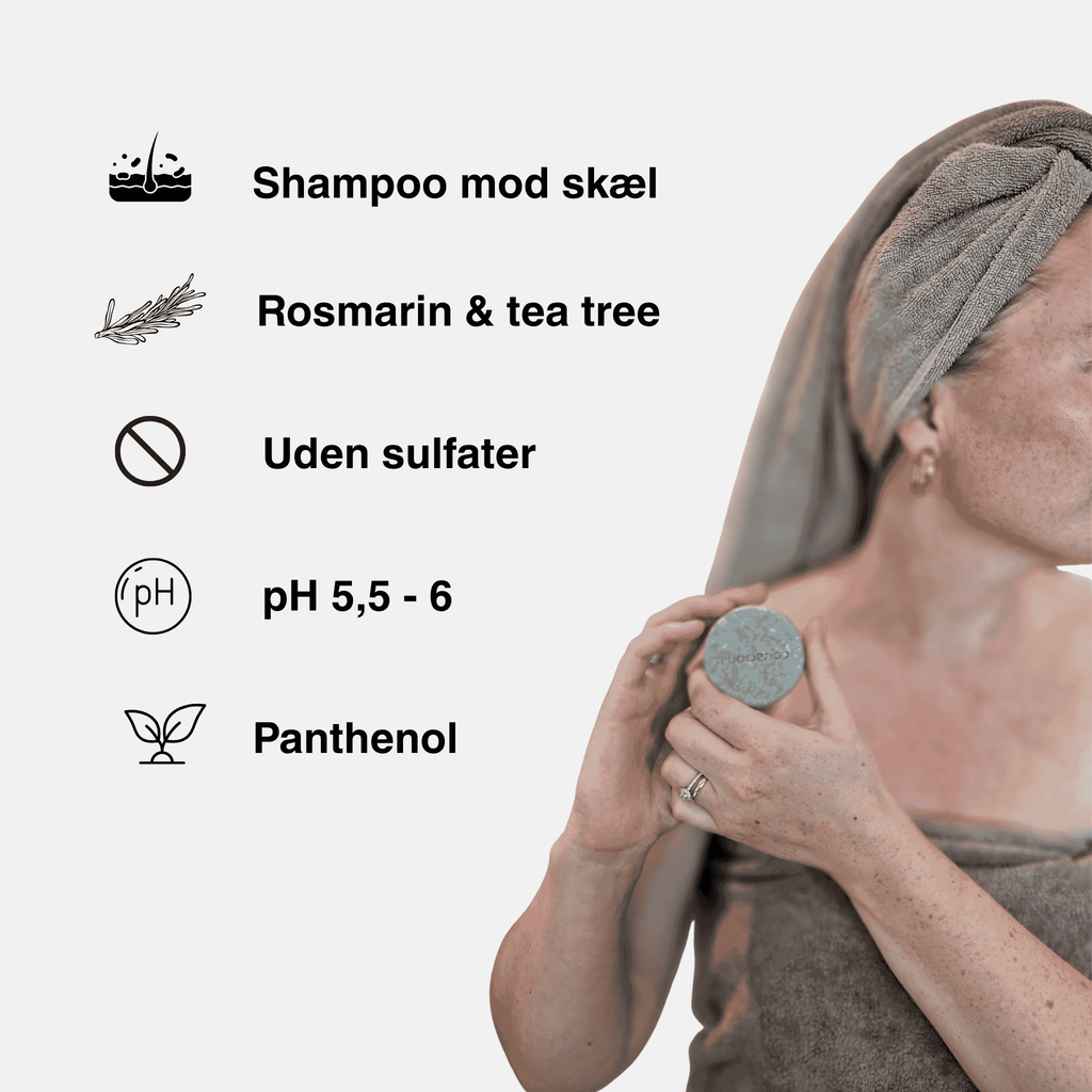 Shampoo bar mod skæl